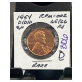 1954 Lincoln Wheat Cent RPM-002 DDO