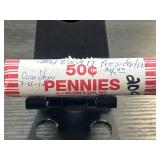 2009 D Lincoln Presidential Pennies Roll