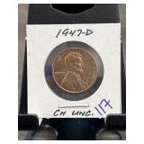 1947-D Lincoln Wheat Cent CH UNC