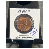 1948-D Lincoln Cent in Uncirculated Condition