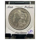 1900 Morgan Silver Dollar AU/UNC Condition