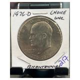 1976-D Eisenhower Bicentennial Dollar Choice Unc