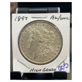 1897 Morgan Silver Dollar, High Grade