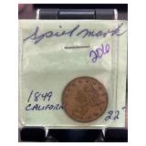 1849 California Gold Coin & Australian Kangaroo Co