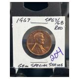 1967 Lincoln Cent Gem Special Strike