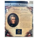 Andrew Jackson Collectible Coin Plaque