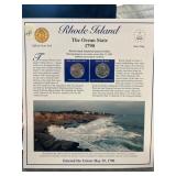 Rhode Island Commemorative Coin Set Display