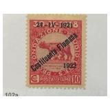 Fiume 1922 Overprinted Postage Stamp