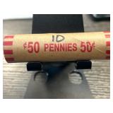 Roll of Mixed Wheat Cents