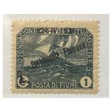 Fiume 1922 Overprint Mint Stamp
