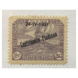 Fiume 1921 Overprinted 80 Cent Stamp