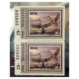 1998 Montana Pair Migratory Bird Stamps