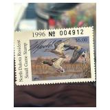 1996 North Dakota Small Game Stamp