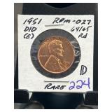 1951-D/D Lincoln Wheat Cent RPM-027