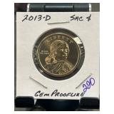 2013-D Sacagawea Dollar Gem Prooflike