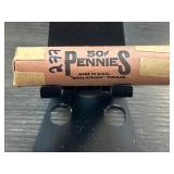 1964 D Lincoln Pennies Roll in Original Wrapper