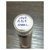 1943 P, D, S Steel Pennies in Plastic Tube
