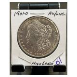 1901-O Morgan Silver Dollar AU/UNC