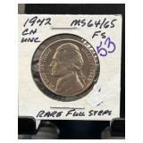 1942 Jefferson Nickel FS MS64/65