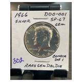 1966 DDO-001 SP-67 Gem Doubled Die Coin