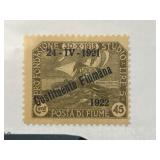 1922 Fiume Overprinted Mint Postage Stamp