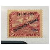 1922 Fiume Overprint Postage Stamp