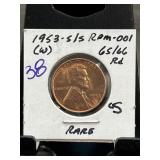 1953-S/S RPM-001 Lincoln Wheat Cent