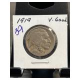 1919 Buffalo Nickel 600D V