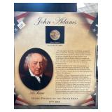 John Adams Presidential Dollar Display