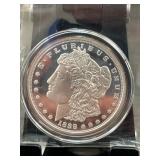1889 Morgan Dollar Replica Coin with CC Mint Mark