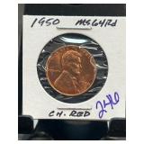1950 Lincoln Wheat Cent MS64RD