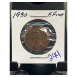 1930 Lincoln Wheat Penny in Fine Condition