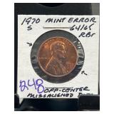 1970 S Mint Error Lincoln Cent