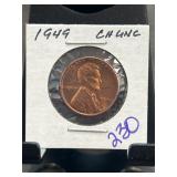 1949 Lincoln Wheat Cent, Choice Uncirculated