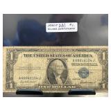 1935F $1 Silver Certificate Banknote