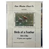 United States Mint Stamp Block " Birds of a Feat