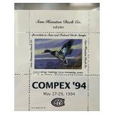 1994 Compex Millard Duck Stamp Sheet