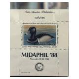 1988 Ring Necked Duck Stamp Souvenir Sheet