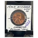 1970-D Lincoln Cent Error Coin