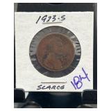 1923-S Lincoln Wheat Cent in Holder