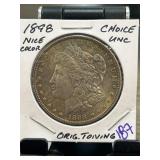 1898 Morgan Silver Dollar, Choice Uncirculated