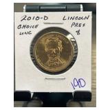 2010-D Abraham Lincoln Presidential $1 Coin