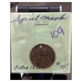 Circa 1845 English Coin With Hole