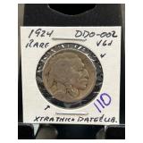1924 DDO-002 U.S. Buffalo Nickel Coin