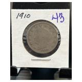 1910 Liberty Head V Nickel Coin