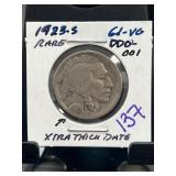 1923-S Buffalo Nickel, DDO-001, Rare