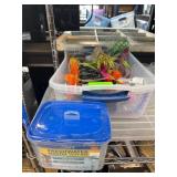 Aquarium Test Kit and Decorations Lot