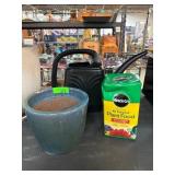 Watering Can, Ceramic Planter, Plant Food Set