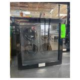 Heiden Black Four-Watch Winder With Glass Front