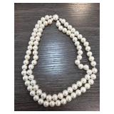 Double-Strand Faux Pearl Necklace With Clasp